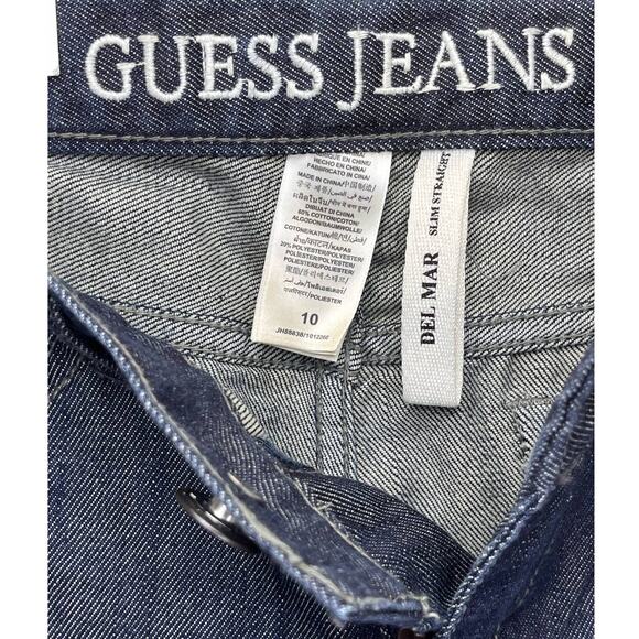 NWT Guess Slim Straight Del Mar Fit Girls Jeans Size 10 Slim Straight - Picture 5 of 7